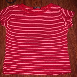 Red stripped shirt